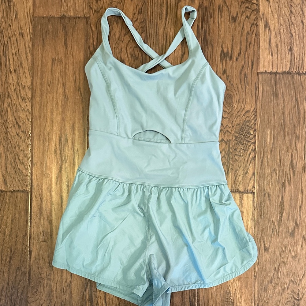 FP Movement by Free People green blue rhomper xs